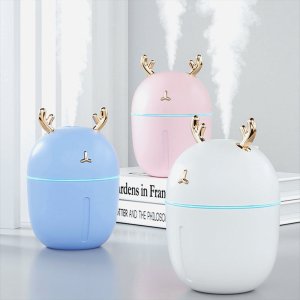 Mini USB Humidifier with Aromatherapy and LED Night Light for Home and Office